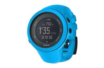 Image of Suunto Ambit3 Sport Watch w/ GPS, Compass, and Heart Rate Function, Blue, HR w/ Smart Belt SS020679000