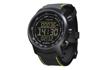 Image of Suunto Elementum Terra Leather Premium Sports Watch For Urban And Mountain Life, Black/Red SS019171000