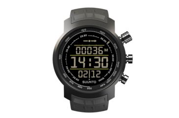 Image of Suunto Elementum Terra Stealth Rubber Premium Sports Watch For Urban And Mountain Life, Gray SS020336000