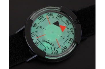 Image of Suunto M-9NH Compass w/ Velcro Strap, Black, One Size, NSN 6605-01-543-8145, 6605-58-000-0975, SS004403001