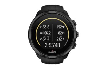 Image of Suunto Spartan Sport Wrist Heart Rate Watch, All Black, SS022662000