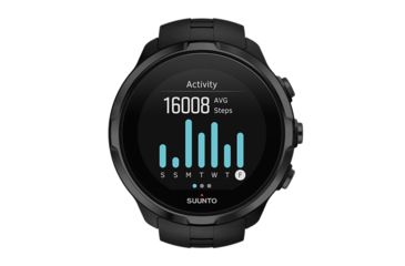 Image of Suunto Spartan Sport Wrist Heart Rate Watch, All Black, SS022662000