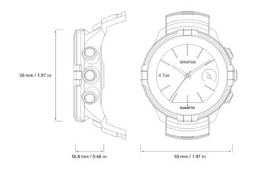 Image of Suunto Spartan Sport Wrist HR Baro Multisport GPS Watch, Stealth, w/o Smart Sensor and HR Belt SS023404000