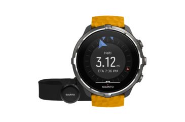 Image of Suunto Spartan Sport Wrist HR Baro Multisport GPS Watch, Amber, w/ Smart Sensor and HR Belt SS050002000