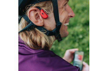 Image of Suunto Wing Headphones, Black/Lava Red, One Size, SS050944000