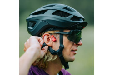 Image of Suunto Wing Headphones, Black/Lava Red, One Size, SS050944000