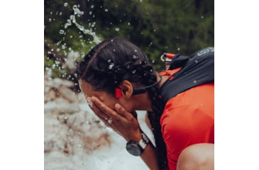 Image of Suunto Wing Headphones, Black/Lava Red, One Size, SS050944000