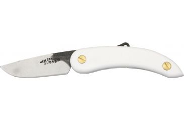 Image of Svord Peasant Fold Knife White, Poly Handle, Swedish high carbon tool steel blade SV140