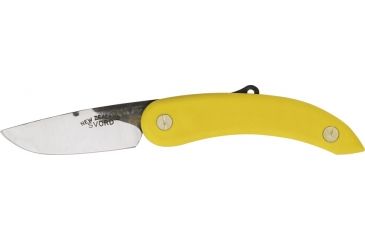 Image of Svord Peasant Fold Knife Yellow, Poly Handle, Swedish high carbon tool steel blade SV136