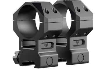 Image of Swampfox F.R. Rifle Scope Rings, 34mm Tube, 1.93in Centerline Height, Black, MRF34-H
