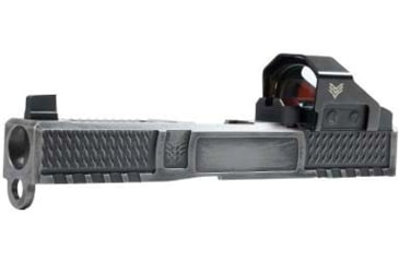 Image of Swampfox Glock 17 Wolverine Slide with Suppressor Height Sights, Battleworn Gray, WVS17-BWS