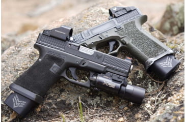 Image of Swampfox Glock 17 Wolverine Slide with Suppressor Height Sights, Battleworn Gray, WVS17-BWS