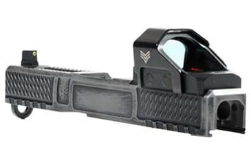 Image of Swampfox Glock 17 Wolverine Slide with Suppressor Height Sights, Battleworn Gray, WVS17-BWS