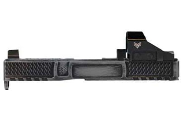Image of Swampfox Glock 17 Wolverine Slide with Suppressor Height Sights, Battleworn Gray, WVS17-BWS