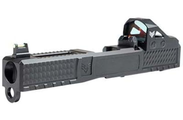 Image of Swampfox Glock 19 Wolverine Slide with Suppressor Height Sights, Graphite Black, WVS19-GBS