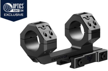 Image of OpticsPlanet Exclusive Swampfox Hostile Engagement Sight Mount, 34mm, 45 Degree Offset, Black, SHRM-34-M