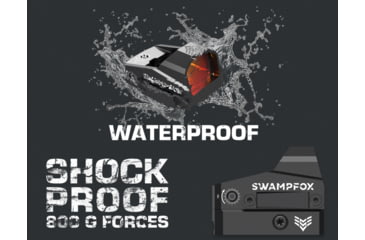 Image of Swampfox Kingslayer Micro Reflex Red Dot Sight, 1x22mm, Red Circle Dot Reticle, Black, OKS00122-RC