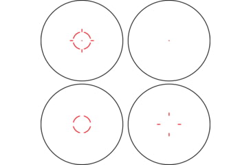Image of Swampfox Liberator II 1x22mm Mini Red Dot Sight, Multi Reticle Red, Black, RDLR122-2MR
