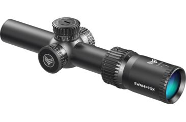Image of Swampfox Tomahawk LVPO Rifle Scope, 1-4x24mm, 30mm Tube, Second Focal Plane, Spear Duplex Reticle, Black, ATK14241-D