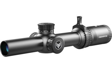 Image of Swampfox Tomahawk LVPO Rifle Scope, 1-6x24mm, 30mm Tube, Second Focal Plane, Illuminated Guerrilla Cross MOA Reticle, Black, ATK16241-M