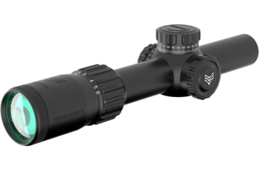 Image of Swampfox Tomahawk II 1-4x24mm Rifle Scope, 30mm Tube, Second Focal Plane, Green BDC, Black, THK14241-GB
