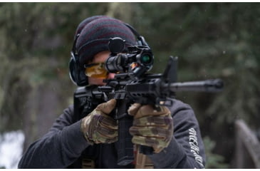 Image of Swampfox Tomahawk LVPO Rifle Scope, 1-4x24mm, 30mm Tube, Second Focal Plane, Illuminated Guerrilla Cross MOA Reticle, Black, ATK14241-M