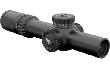 Image of Swampfox Warhorse 1-6x24 Rifle Scope, 34mm Tube, First Focal Plane, Red IR MOA, WAR16241-RM