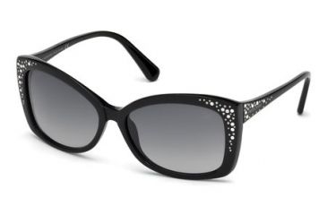 Image of Swarovski Bianca Sunglasses SK0019 - Shiny Black Frame Color