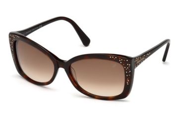 Image of Swarovski Bianca Sunglasses SK0019 - Dark Havana Frame Color