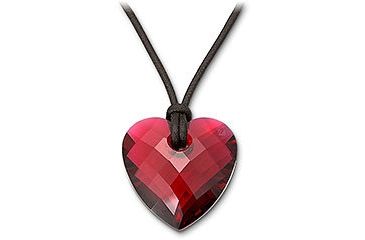 Image of Swarovski Bordeaux Heart Pendant