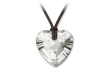 Image of Swarovski Clear Crystal Heart Pendant
