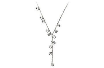 Image of Swarovski Cube Comet Argent Light Necklace