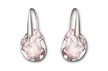 Image of Swarovski Galet Light Amethyst Pierced Earrings
