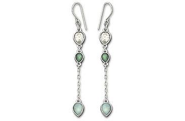 Image of Swarovski Gem Black Diamond Pierced Earrings