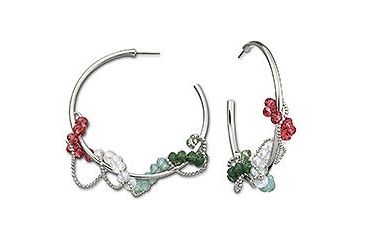 Image of Swarovski Glamour Pierced Earrings