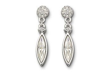 Image of Swarovski Ivory Pierced Earrings