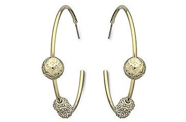 Image of Swarovski Signature Hoop Earrings, gold-plated