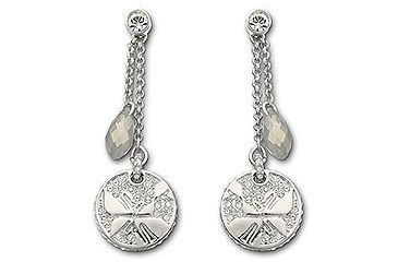 Image of Swarovski Signature Light Grey Opal Pierced Earrings