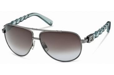 Image of Swarovski SK0003 Sunglasses - Shiny Dark Ruthenium Frame Color