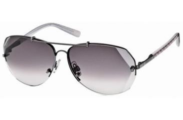 Image of Swarovski Atomic Sunglasses SK0006 - Shiny Dark Ruthenium Frame Color, Gradient Smoke Lens Color