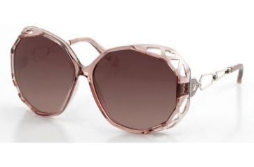Image of Swarovski Beautiful Sunglasses SK0022 - Shiny Pink Frame Color, Gradient / Mirror Violet Lens Color