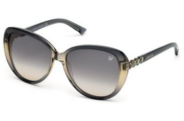 Image of Swarovski SK0029 Sunglasses - Grey Frame Color, Gradient Smoke Lens Color
