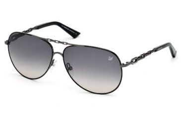 Image of Swarovski SK0032 Sunglasses - Matte Gun Metal Frame Color