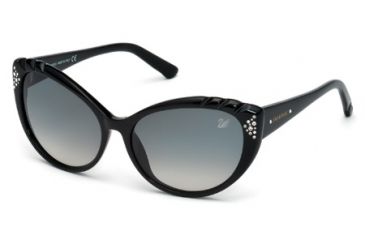 Image of Swarovski SK0055 Sunglasses - Shiny Black Frame Color