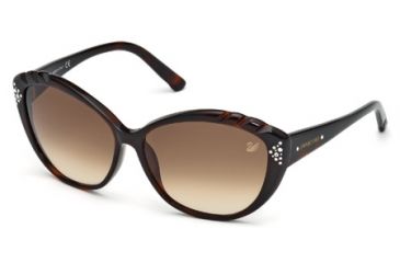Image of Swarovski SK0056 Sunglasses - Dark Havana Frame Color