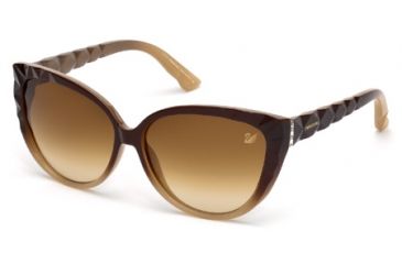 Image of Swarovski SK0059 Sunglasses - Dark Brown Frame Color