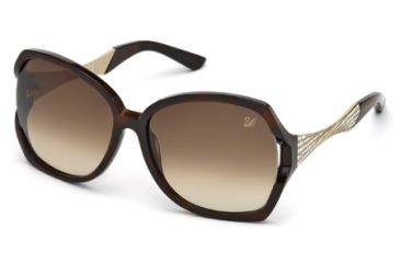 Image of Swarovski SK0065 Sunglasses - Dark Havana Frame Color