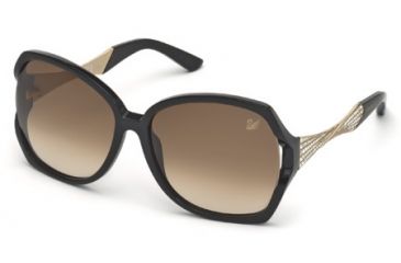 Image of Swarovski SK0065 Sunglasses - Shiny Black Frame Color