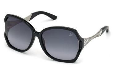 Image of Swarovski SK0065 Sunglasses - Shiny Black Frame Color