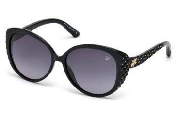 Image of Swarovski SK0068 Sunglasses - Shiny Black Frame Color